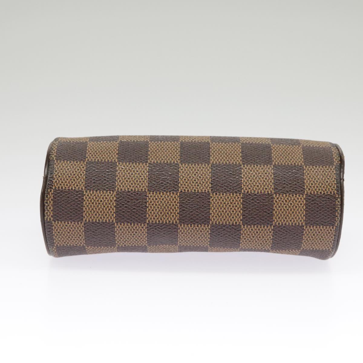 LOUIS VUITTON Damier Ebene Papillon Pouch LV Auth 101229