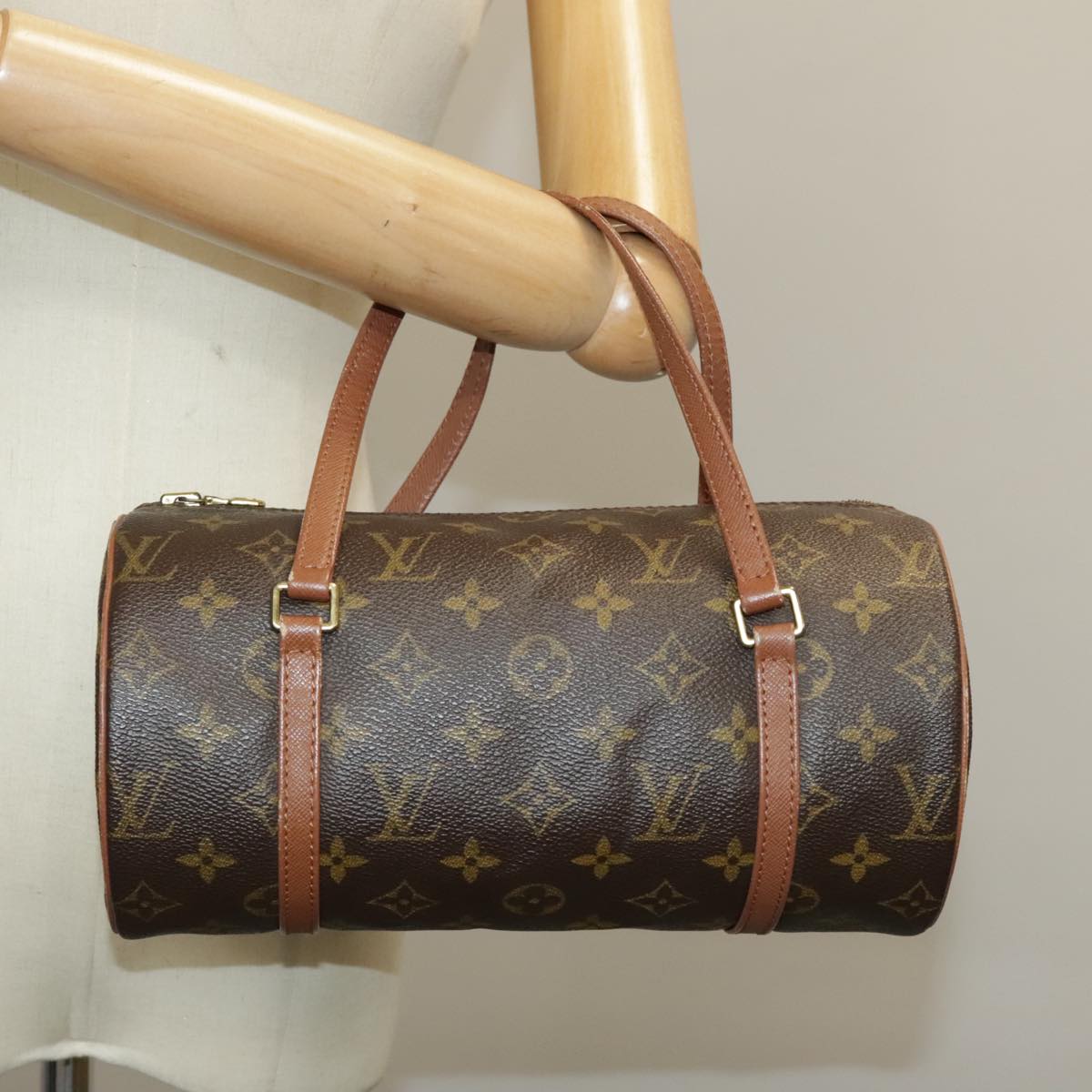 LOUIS VUITTON Monogram Papillon 26 Hand Bag M51386 LV Auth 101230