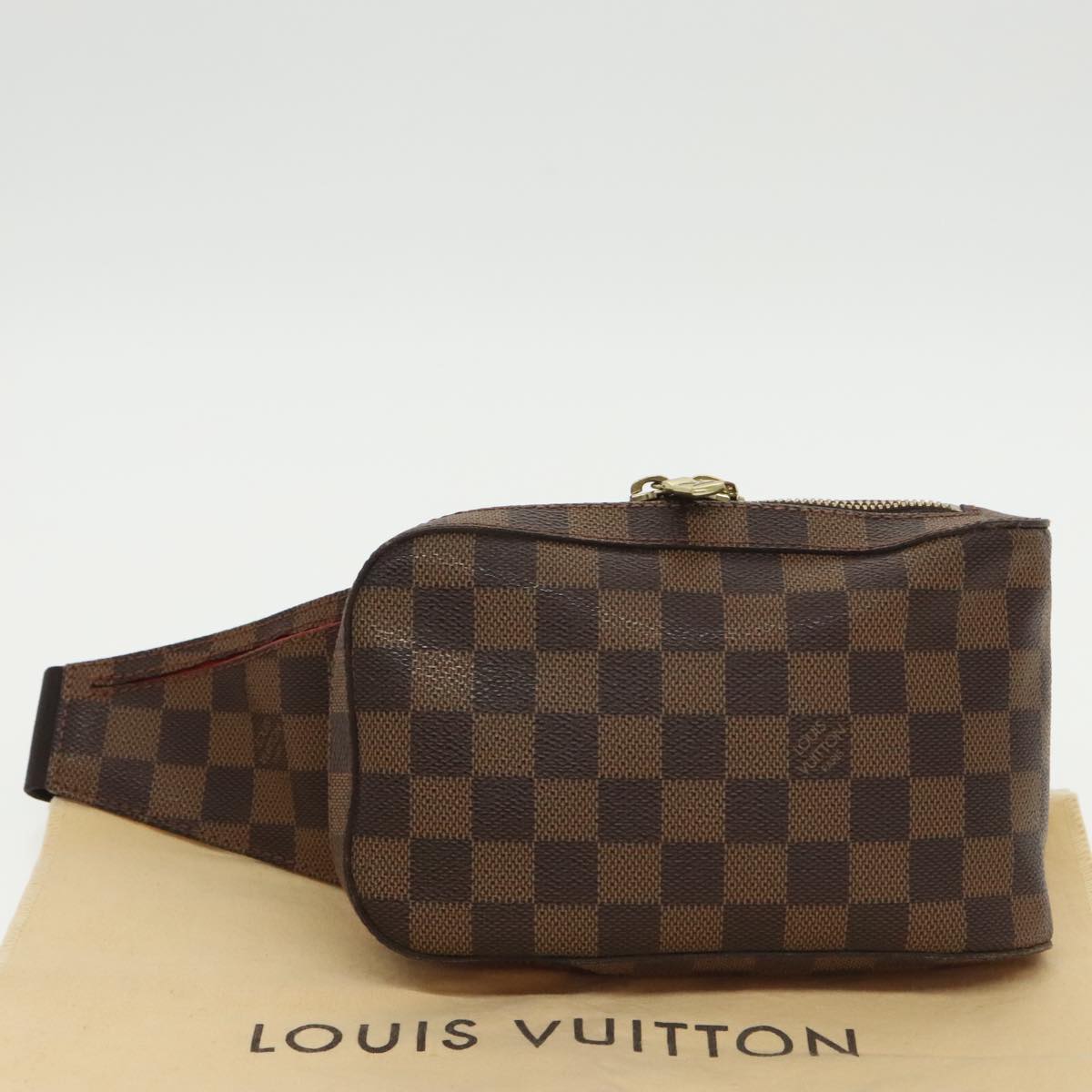 LOUIS VUITTON Damier Ebene Geronimos Shoulder Bag N51994 LV Auth 101231