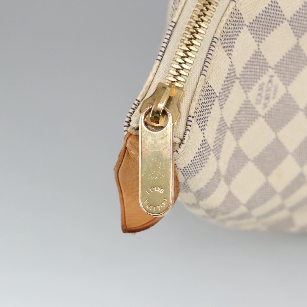 LOUIS VUITTON Damier Azur Saleya MM Tote Bag N51185 LV Auth 101233