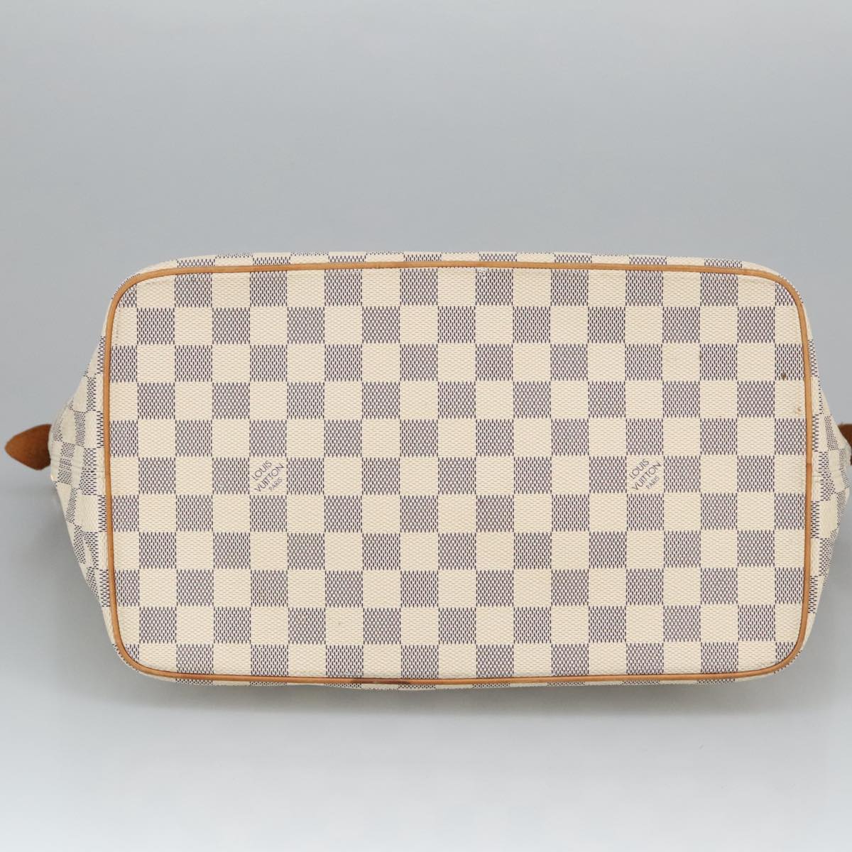 LOUIS VUITTON Damier Azur Saleya MM Tote Bag N51185 LV Auth 101233