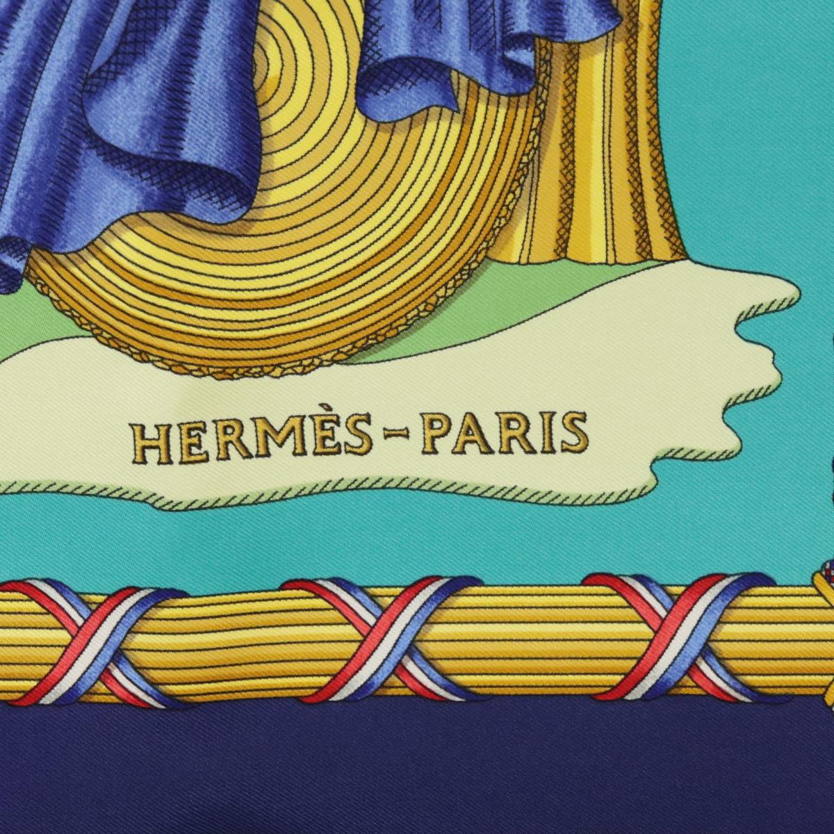 HERMES Carre90 Egalite Fraternite Republique Francaise Liberite Scarf 101239