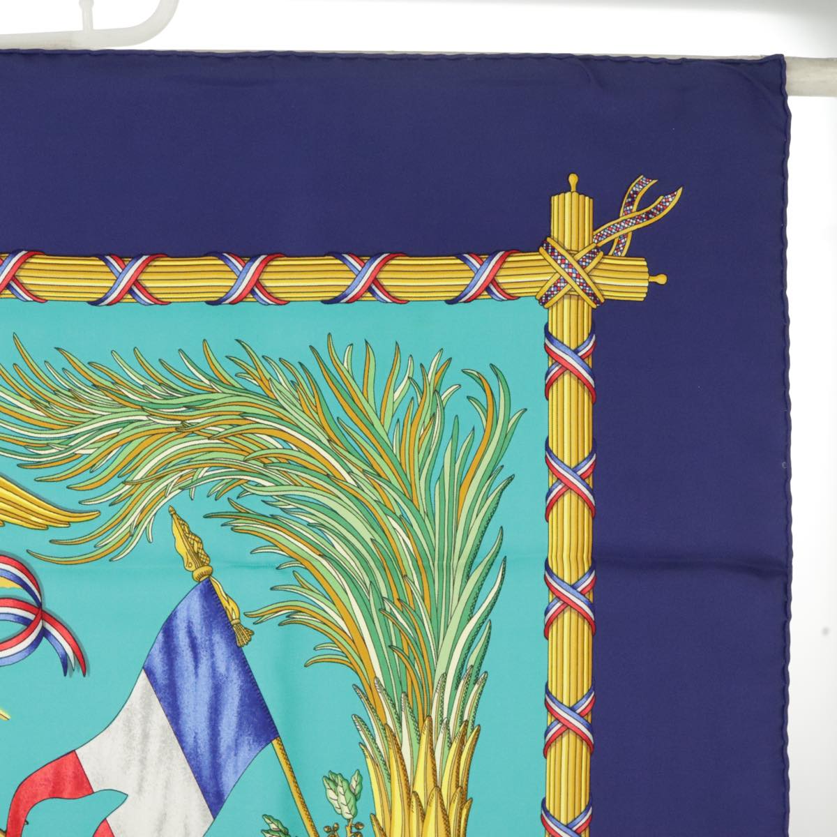 HERMES Carre90 Egalite Fraternite Republique Francaise Liberite Scarf 101239