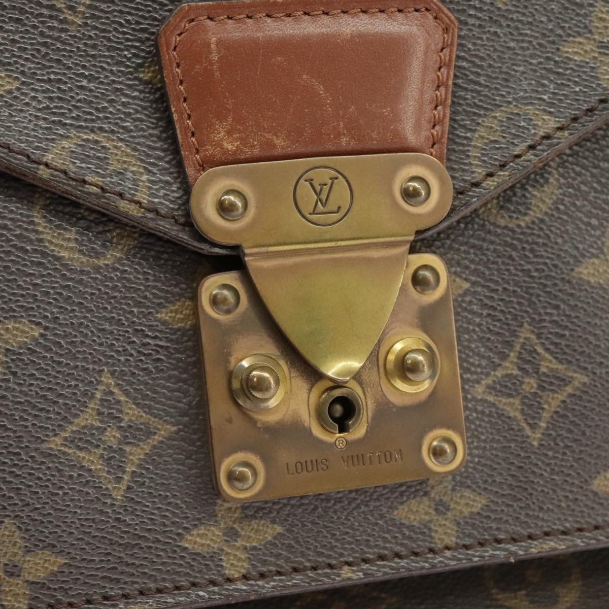 LOUIS VUITTON Monogram Monceau 28 Hand Bag Vintage 2way M51185 LV Auth 101243