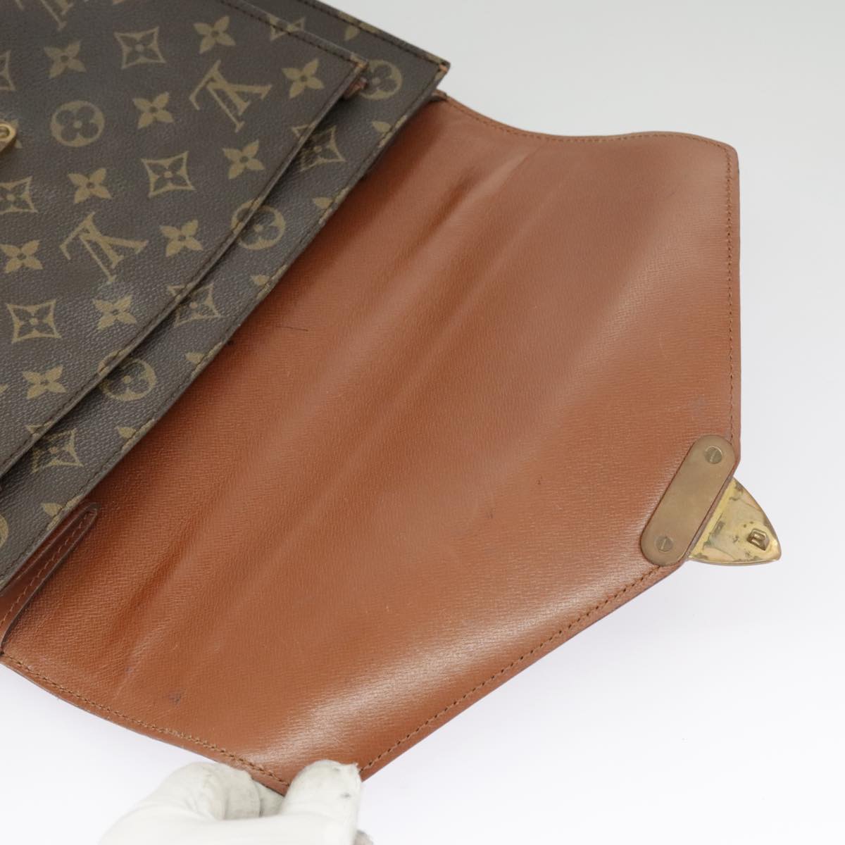 LOUIS VUITTON Monogram Monceau 28 Hand Bag Vintage 2way M51185 LV Auth 101243