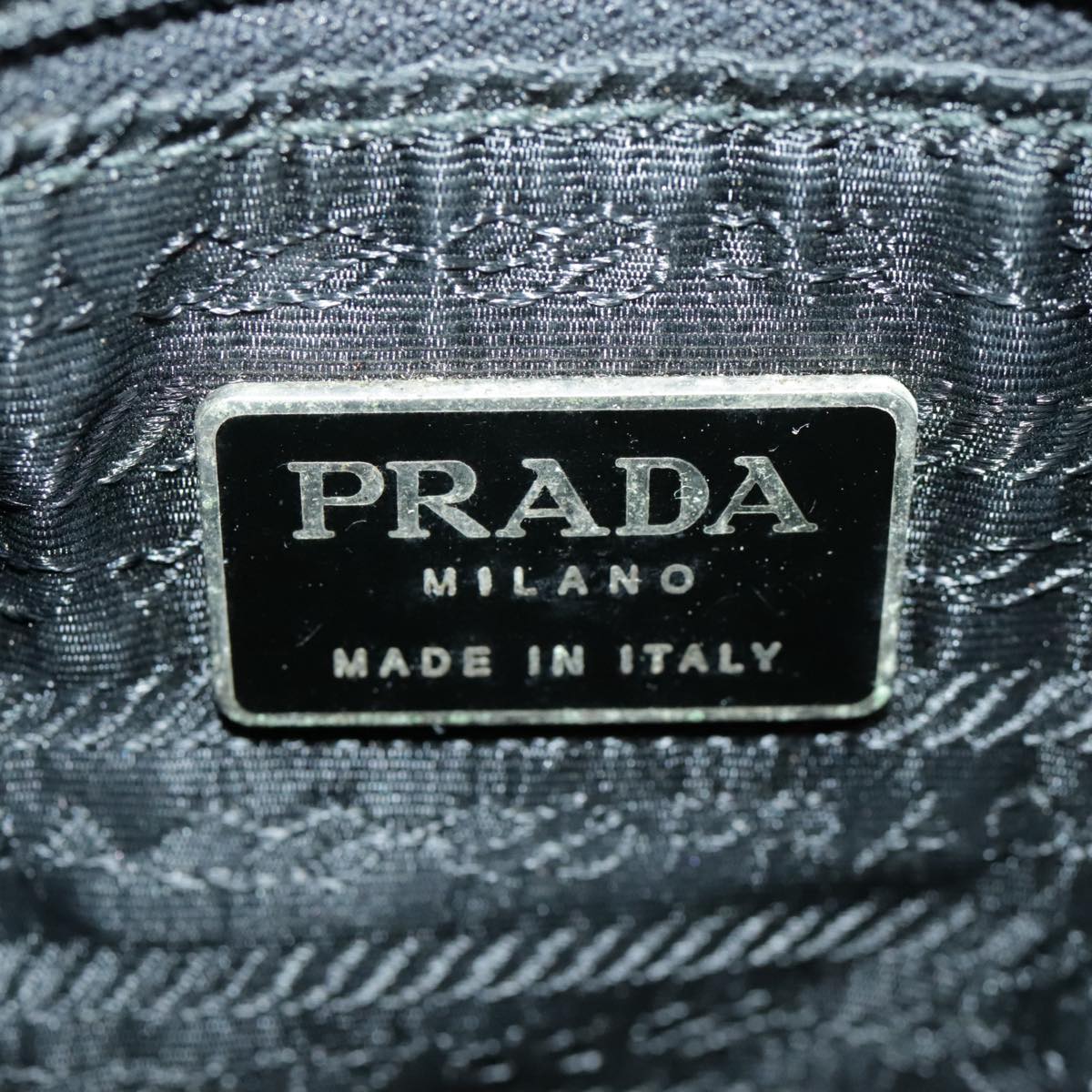 PRADA Hand Bag Nylon Black Auth 101247