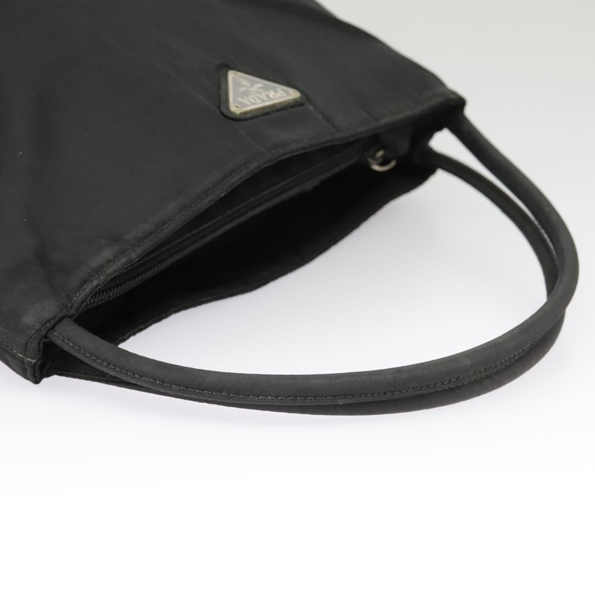 PRADA Hand Bag Nylon Black Auth 101247