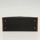 Christian Dior Handtasche Honeycomb Canvas PVC Schwarz Braun Auth 101250-5