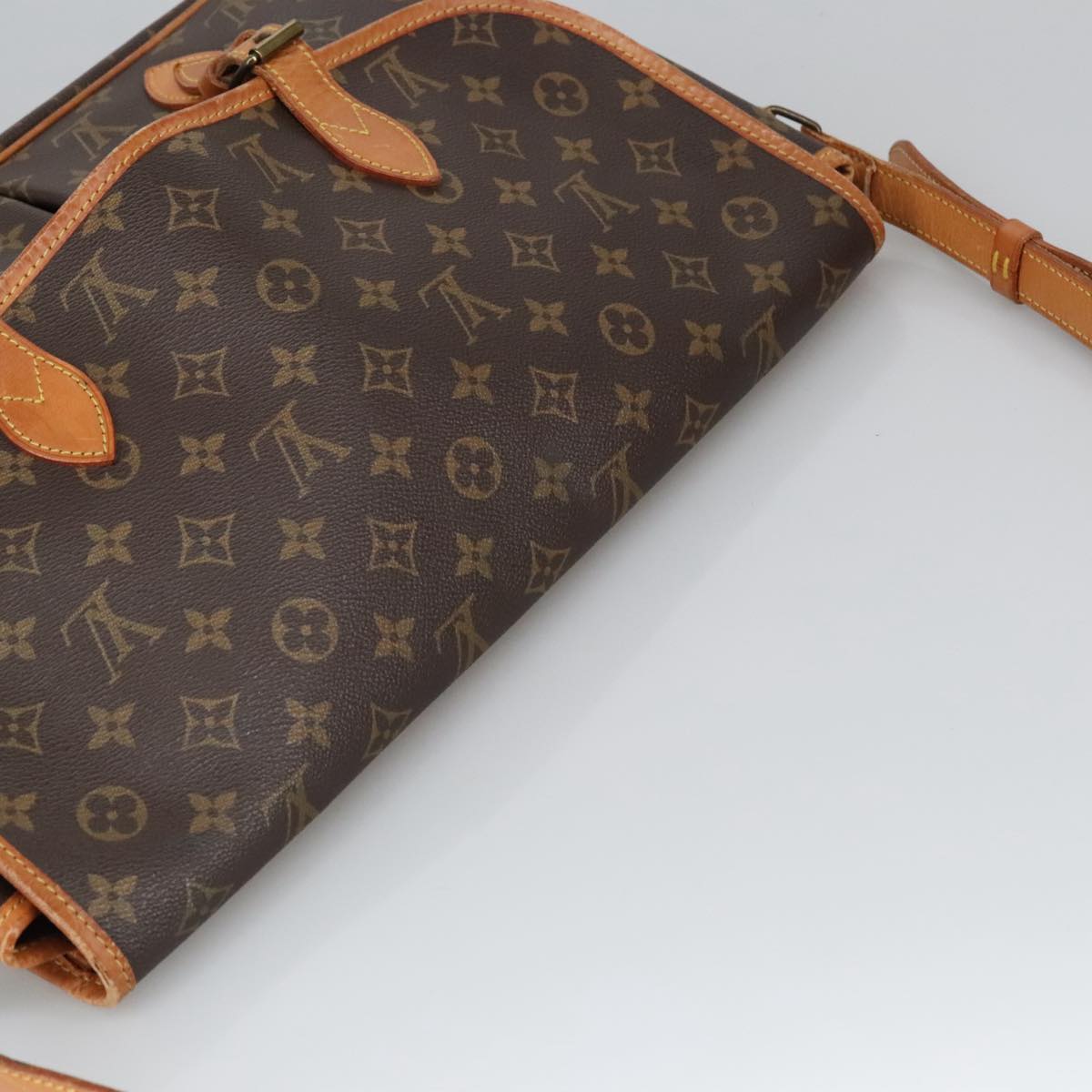 LOUIS VUITTON Monogram Gibeciere GM Shoulder Bag M42246 LV Auth 101251