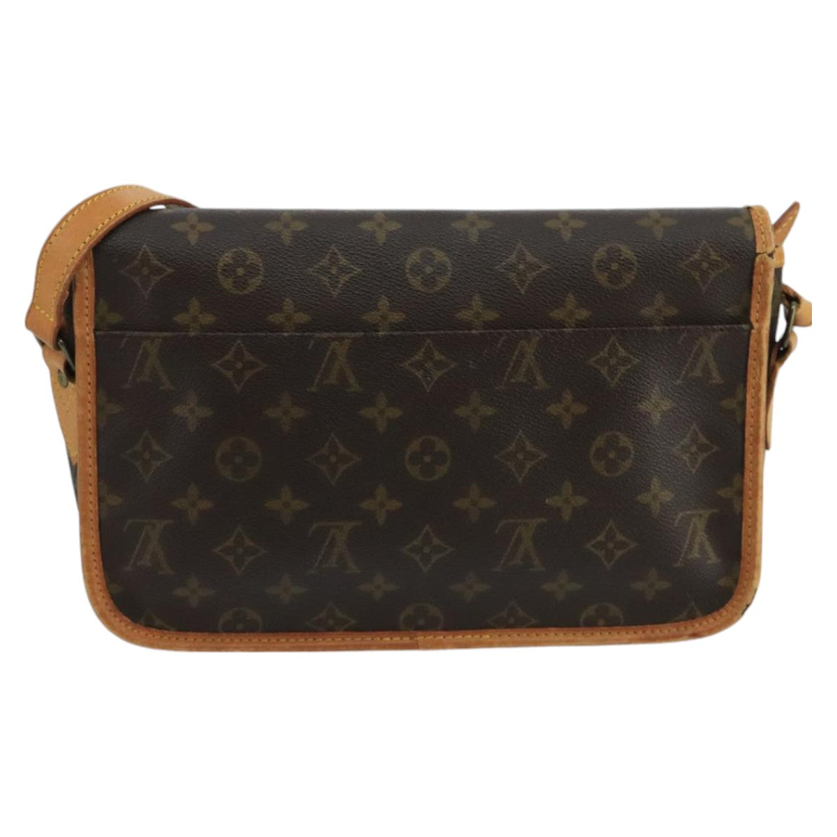 LOUIS VUITTON Monogram Gibeciere MM Shoulder Bag M42247 LV Auth 101252