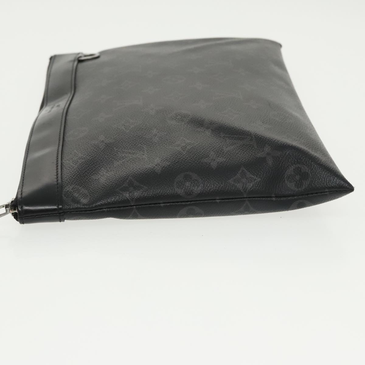 LOUIS VUITTON Monogram Eclipse Pochette Discovery Clutch Bag M62291 Auth 101255