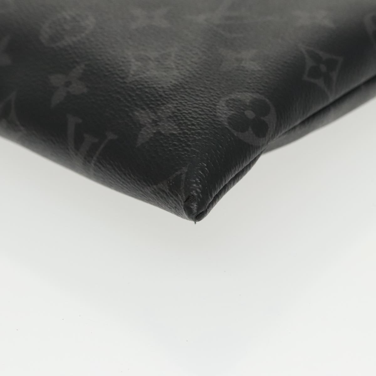 LOUIS VUITTON Monogram Eclipse Pochette Discovery Clutch Bag M62291 Auth 101255