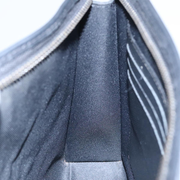 LOUIS VUITTON Monogram Eclipse Pochette Voyage MM Clutch Bag M61692 Auth 101256