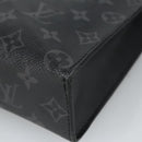 LOUIS VUITTON Monogram Eclipse Pochette Voyage MM Clutch Bag M61692 Auth 101256-7