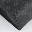 LOUIS VUITTON Monogram Eclipse Pochette Voyage MM Clutch Bag M61692 Auth 101256-14