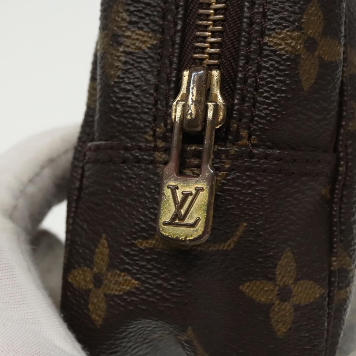 LOUIS VUITTON Monogram Trousse Toilette 23 Clutch Bag M47524 LV Auth 101260