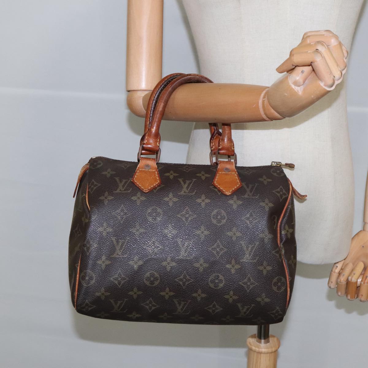 LOUIS VUITTON Monogram Speedy 25 Hand Bag M41528 LV Auth 101261