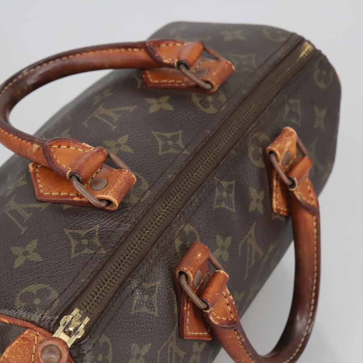 LOUIS VUITTON Monogram Speedy 25 Hand Bag M41528 LV Auth 101261