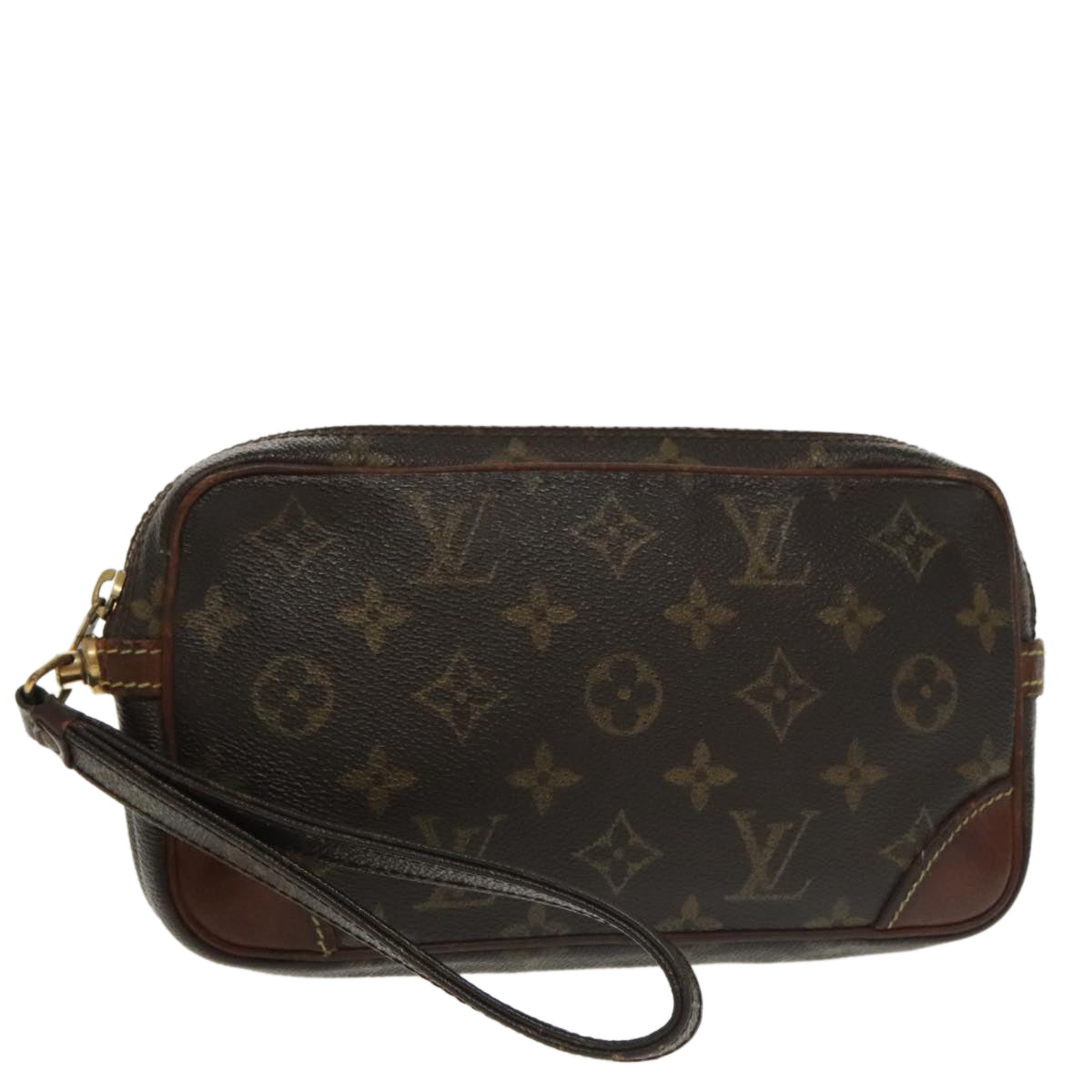 LOUIS VUITTON Monogram Marly Dragonne PM Clutch Bag M51827 LV Auth 101263