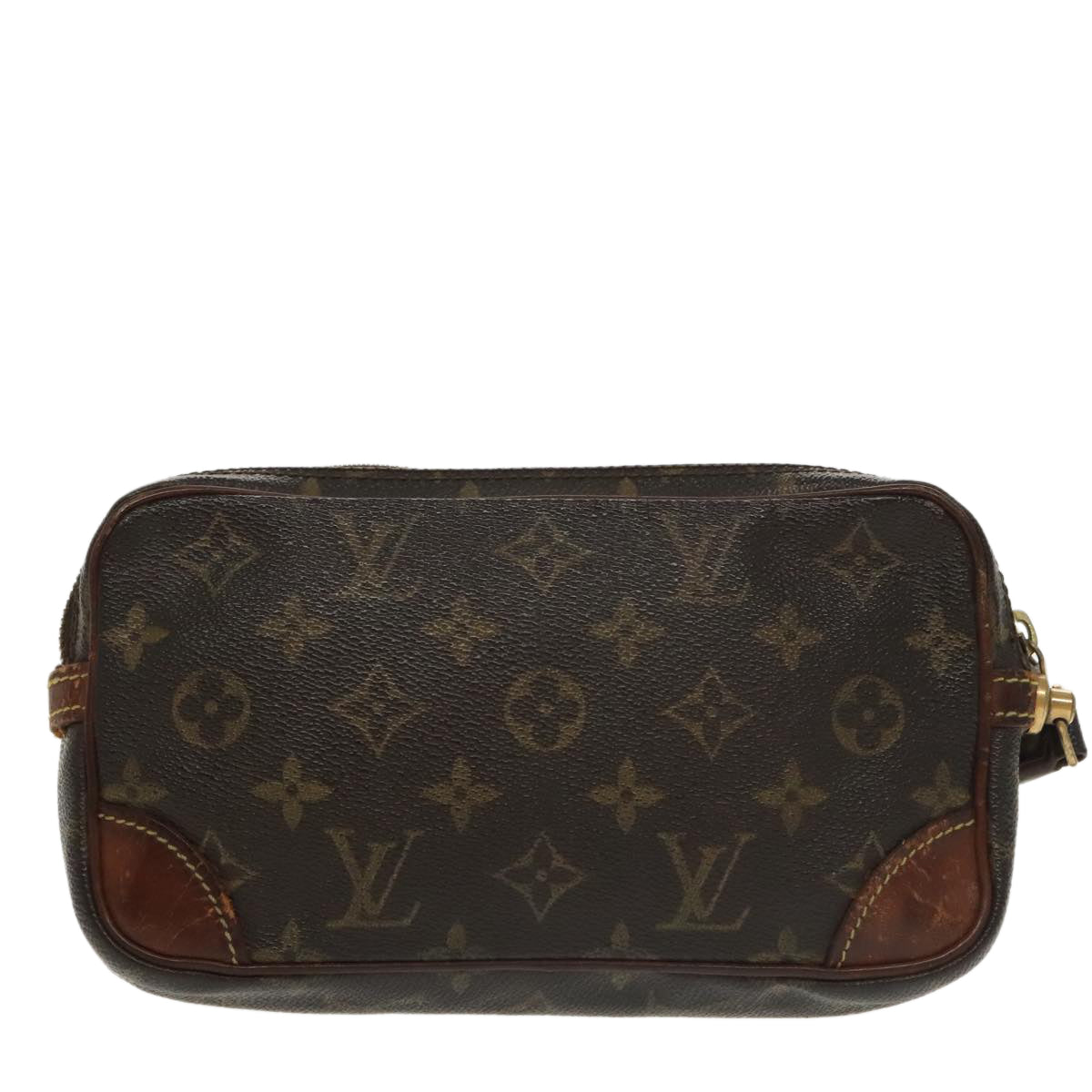 LOUIS VUITTON Monogram Marly Dragonne PM Clutch Bag M51827 LV Auth 101263