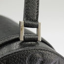 BVLGARI Logo Mania Cylindrical Hand Bag Canvas Black Auth 101268-9