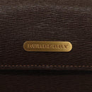 BURBERRY Pouch Leather Brown Auth 101274-8