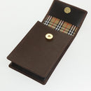 BURBERRY Pouch Leather Brown Auth 101274-9