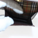 BURBERRY Pouch Leather Brown Auth 101274-12