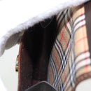 BURBERRY Pouch Leather Brown Auth 101274-17