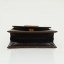 BURBERRY Pouch Leather Brown Auth 101274-6