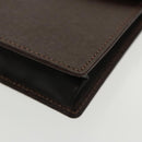 BURBERRY Pouch Leather Brown Auth 101274-14