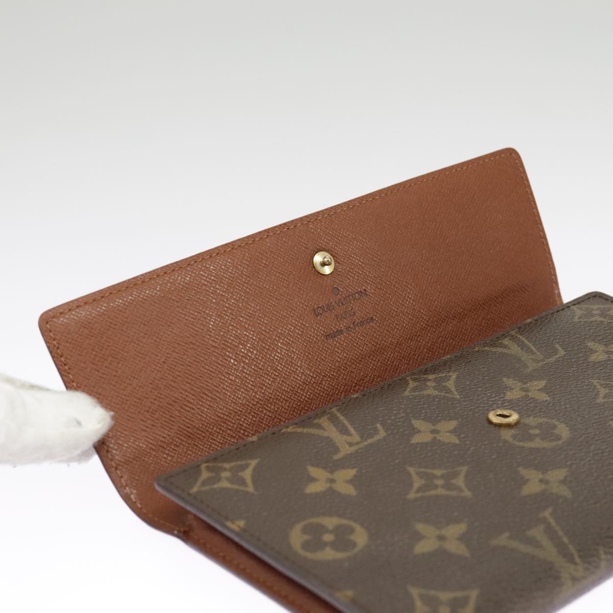 LOUIS VUITTON Monogram Portefeuille International Wallet M61217 LV Auth 101280