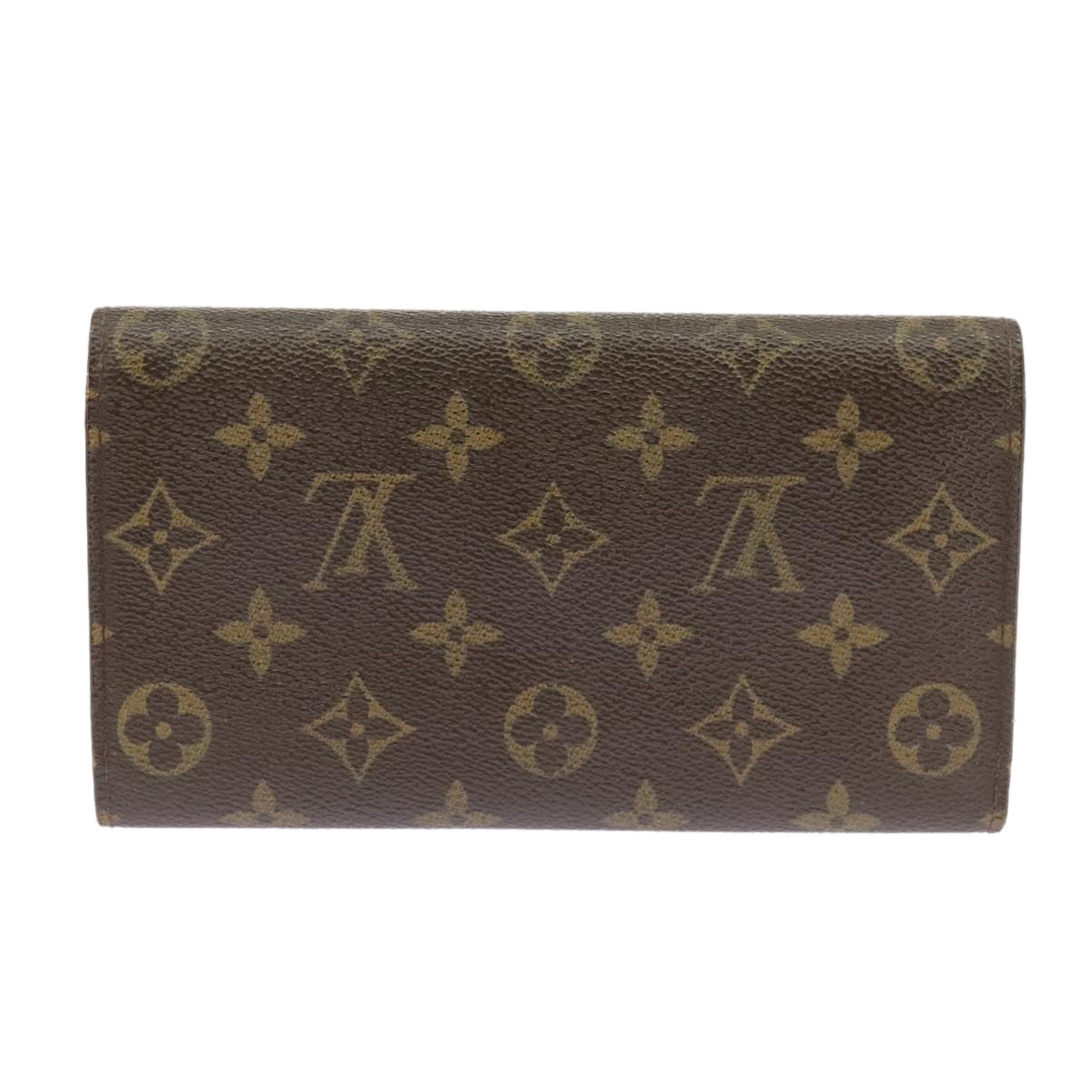 LOUIS VUITTON Monogram Portefeuille International Wallet M61217 LV Auth 101280