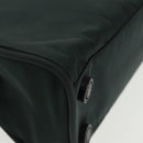 PRADA Hand Bag Nylon Green Silver Auth 101284-10