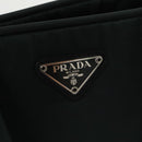 PRADA Hand Bag Nylon Green Silver Auth 101284-15