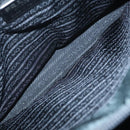 PRADA Hand Bag Nylon Green Silver Auth 101284-18