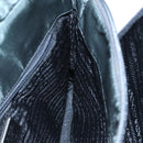 PRADA Hand Bag Nylon Green Silver Auth 101284-19