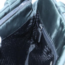 PRADA Hand Bag Nylon Green Silver Auth 101284-20