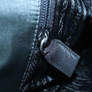 PRADA Hand Bag Nylon Green Silver Auth 101284-25