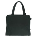 PRADA Hand Bag Nylon Green Silver Auth 101284-3