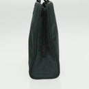 PRADA Hand Bag Nylon Green Silver Auth 101284-4