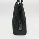 PRADA Hand Bag Nylon Green Silver Auth 101284-5