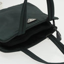 PRADA Hand Bag Nylon Green Silver Auth 101284-6