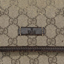 GUCCI GG Supreme Shoulder Bag PVC Beige 223666 Auth 101285-14