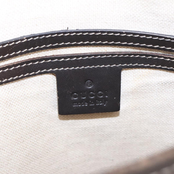 GUCCI GG Supreme Shoulder Bag PVC Beige 223666 Auth 101285