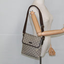 GUCCI GG Supreme Shoulder Bag PVC Beige 223666 Auth 101285-22
