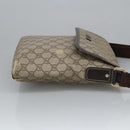 GUCCI GG Supreme Shoulder Bag PVC Beige 223666 Auth 101285-3
