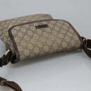 GUCCI GG Supreme Shoulder Bag PVC Beige 223666 Auth 101285-6