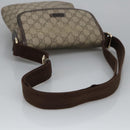 GUCCI GG Supreme Shoulder Bag PVC Beige 223666 Auth 101285-7