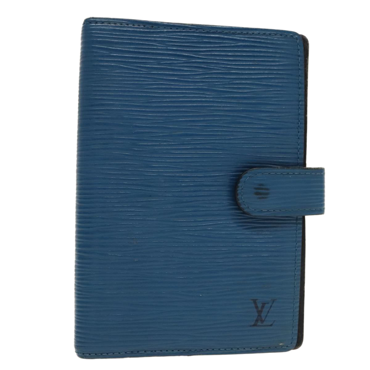 LOUIS VUITTON Epi Agenda PM Day Planner Cover Blue R20055 LV Auth 101295